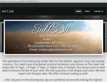 Tablet Screenshot of intdieco.com